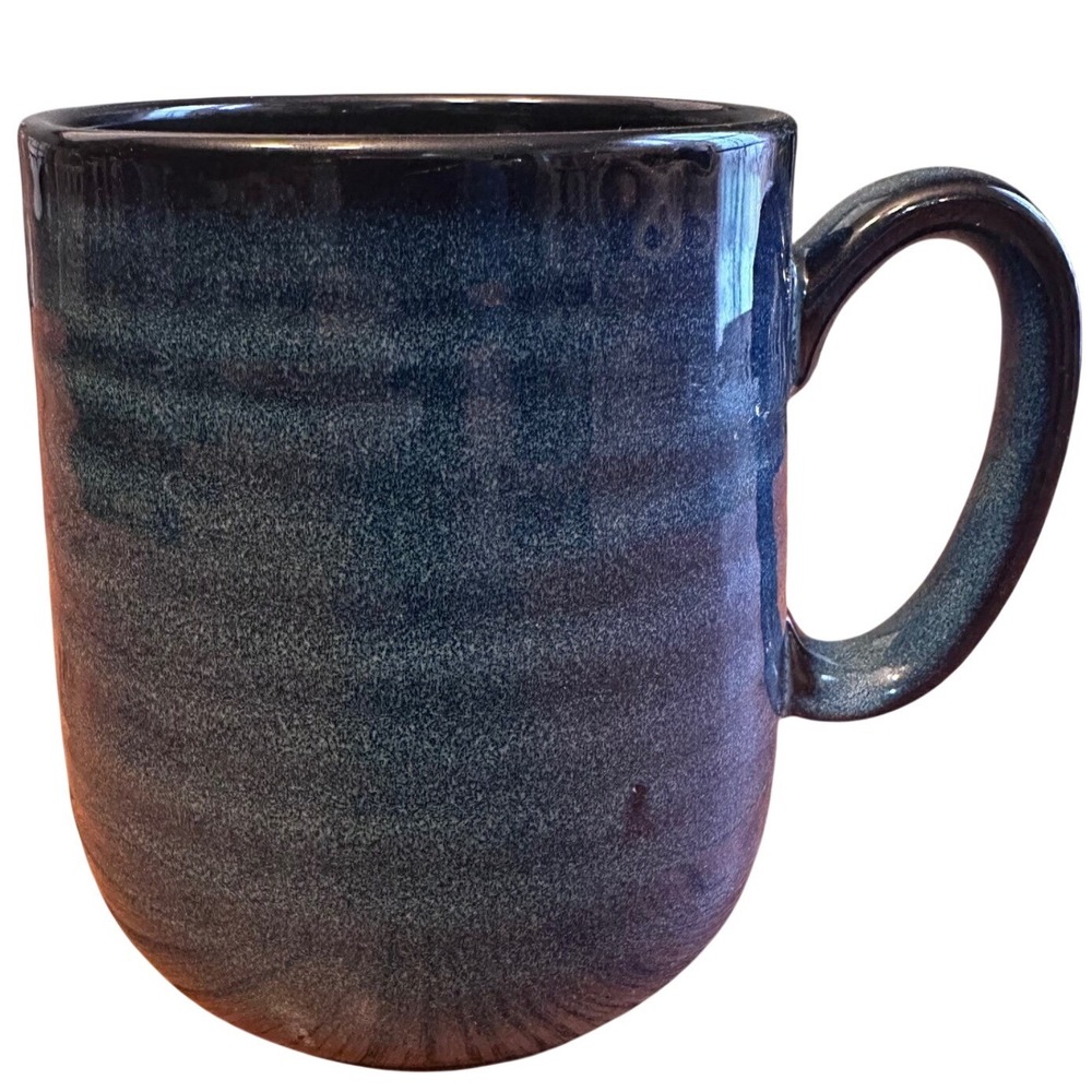 The Old Pottery Company Mug Blue Speckled Reactive Glaze